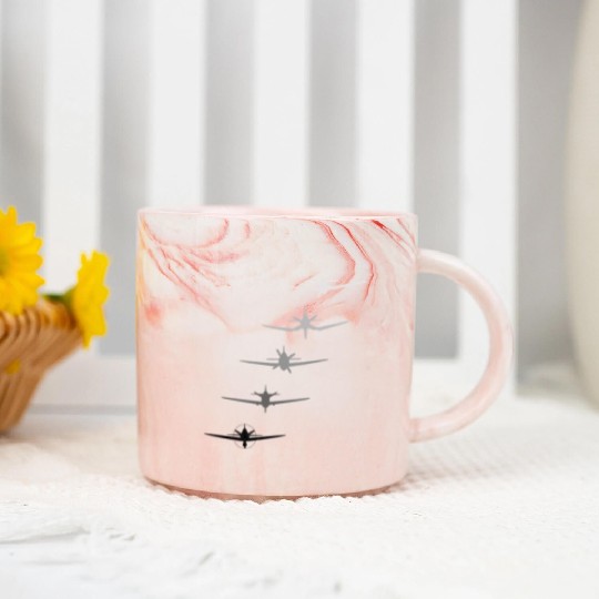 Best Warbirds Ever P-51 F4U P-47 P-40 and A6M Marble Mugs