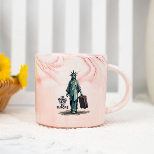 Funny Statue of Liberty USA America Sarcasm Marble Mugs