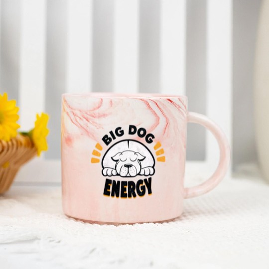 Big Dog Energy Marble Mugs