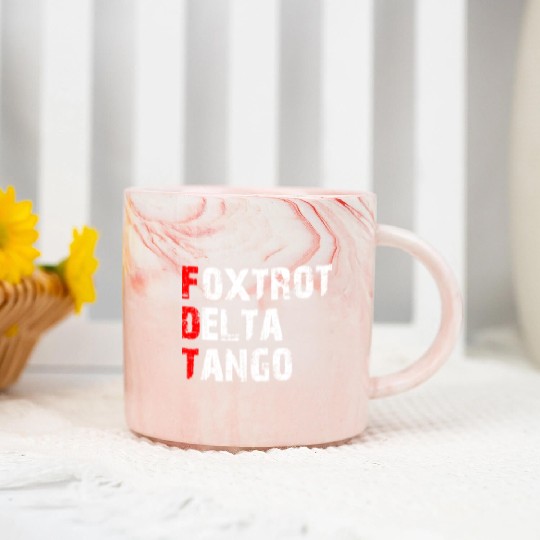 Foxtrots Delta Tangos Funny Foxtrots Delta Tangos Marble Mugs