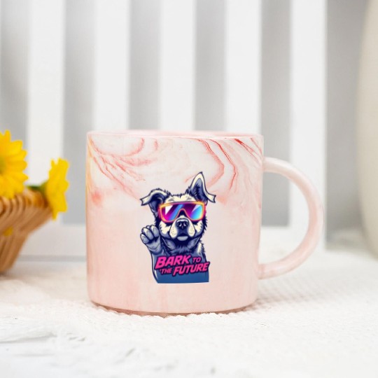 Bark to the 80s Marble Mugs