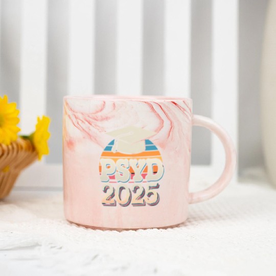 PsyD Doctor Of Psychology Psychologist Graduation Marble Mugs