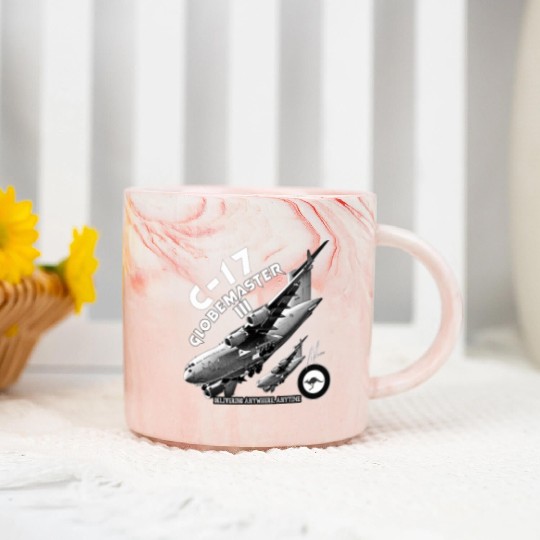 RAAF C-17 Globemaster – Heavy Airlift Power Marble Mugs