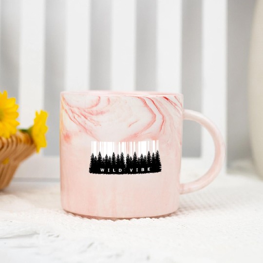 WILD VIBE – Embrace the Wilderness Marble Mugs