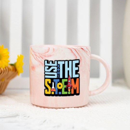 STEM Teacher Use The STEM Loves Computer Science Marble Mugs