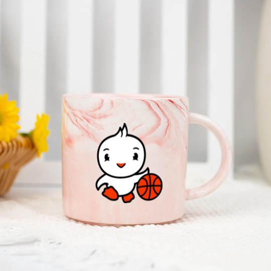 Bird Basketball Play Fun Ball Sport Dribble Hobby Marble Mugs