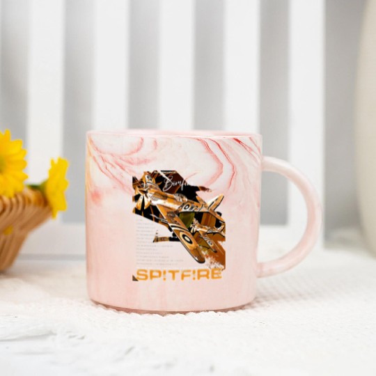 Spitfire Legend: WWII Icon in Flight Marble Mugs