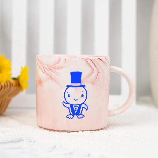 Bird Husband Top Hat Suit Wedding Rich Duck Groom Marble Mugs