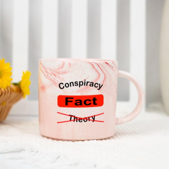 conspiracy fact Marble Mugs