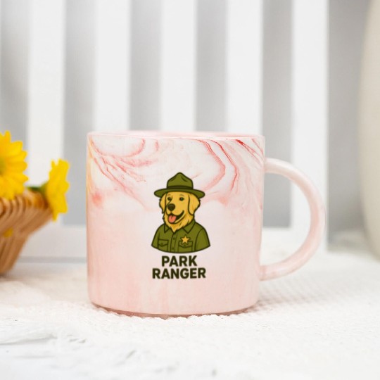 Park Ranger Marble Mugs