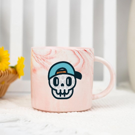 Adikt.Golf Skull Marble Mugs