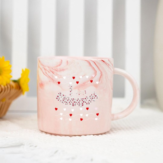 I Am Enough - Faith & Love Design | Psalm 139:14 Marble Mugs
