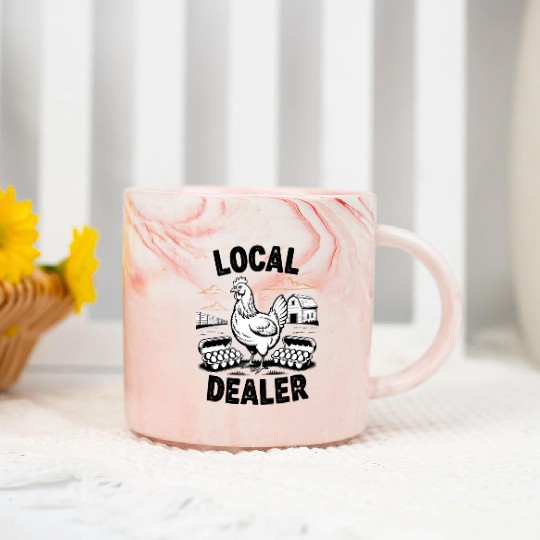 Local Egg Dealer Easter Holiday Easter Egg Hunt Marble Mugs