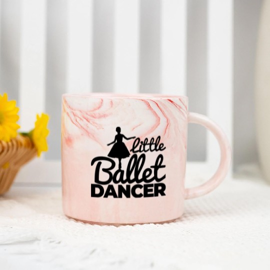 Little Ballet Girl Marble Mugs