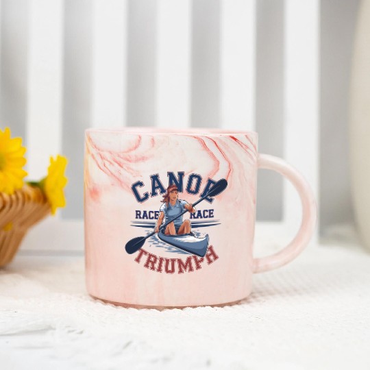 canoe race triumph Marble Mugs