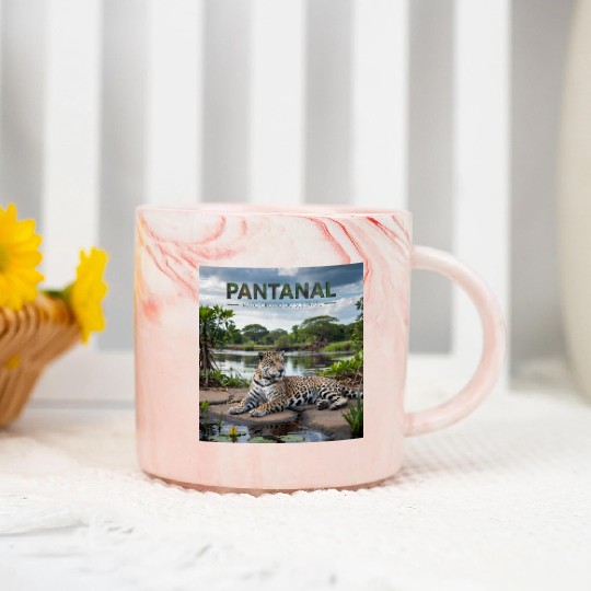 Pantanal Jaguar – Wild Beauty of Brazil Marble Mugs