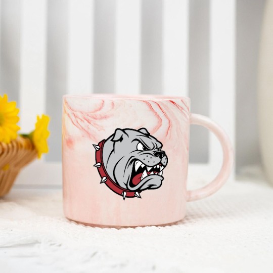 Unleash the Beast – Bulldog Power Graphic Marble Mugs