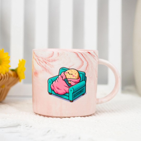 no thoughts just snacks Marble Mugs