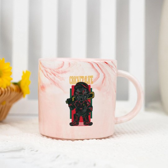 1RSN - cricket Marble Mugs