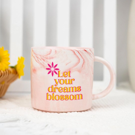 Let your dreams blossom - your statement Marble Mugs