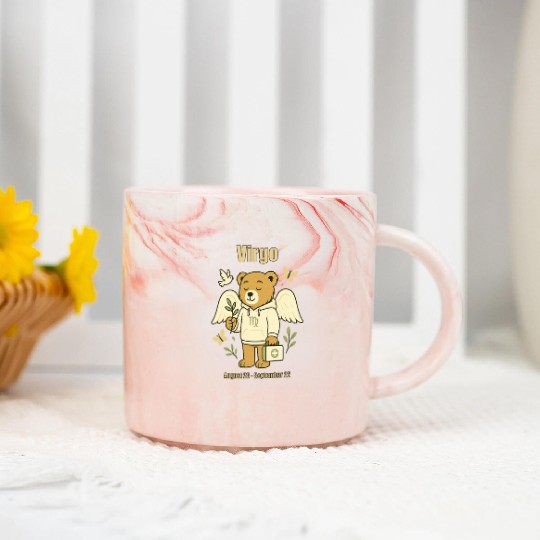 Virgo Bear Marble Mugs