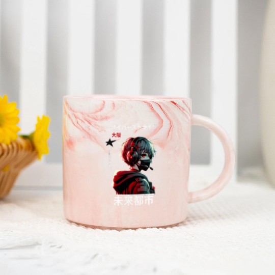 Shadow Circuit: Tokyo Rebellion Marble Mugs