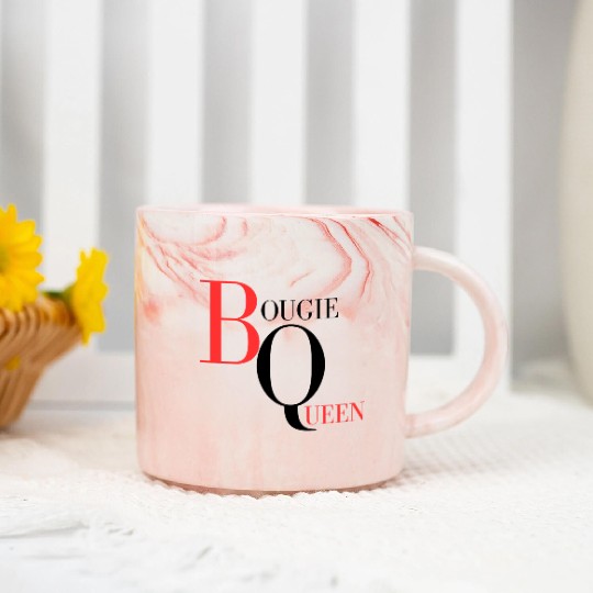 Bougie Queen Red&Black Marble Mugs