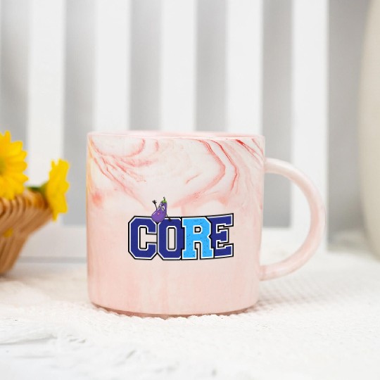 Core and eggplant Marble Mugs