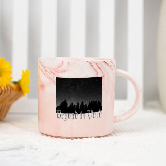 Starry Night Metal Black Marble Mugs