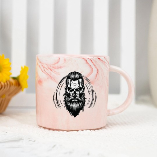 Viking Warrior Man Odin Thor Norman Walhalla Marble Mugs