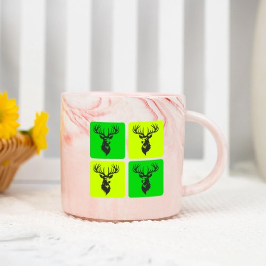 Majestic Deer - Symbol Of The Wilderness Marble Mugs