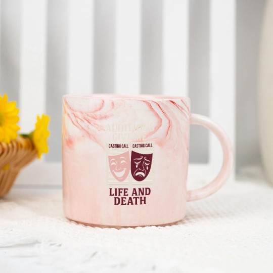 Theater Kid Drama Club Musical Theater Nerd Stage Marble Mugs