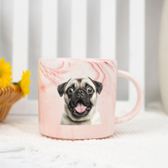 pug Marble Mugs