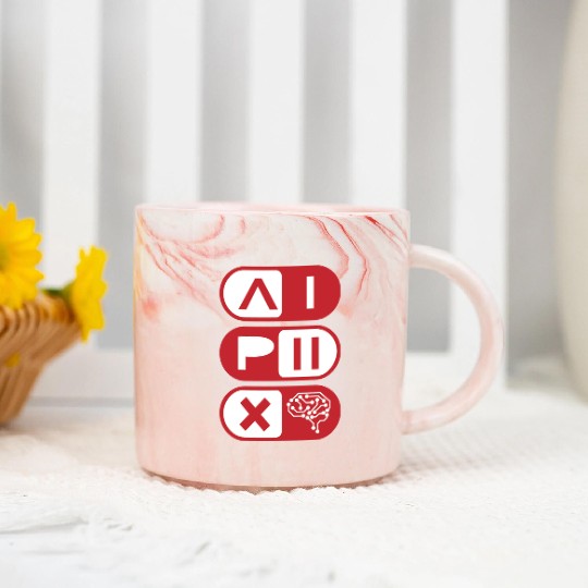 "AI Powered Marble Mugs – Futuristic Techwear for Code