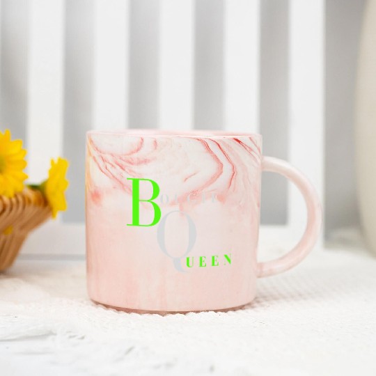 Bougie Queen Lime& Gray Marble Mugs