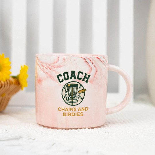 Disc Golf Coach Marble Mugs Disc Golf Instructor Frisbee