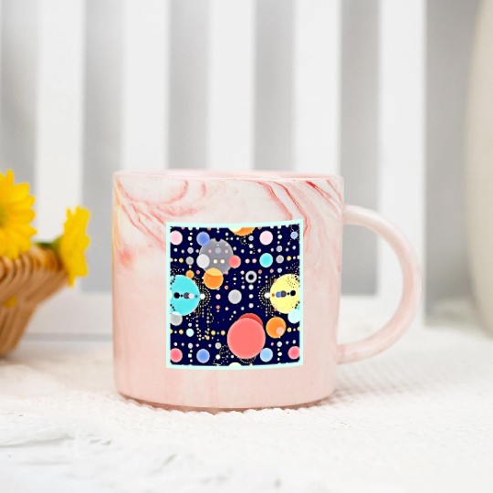 Joyful Bubble Universe Vision Marble Mugs