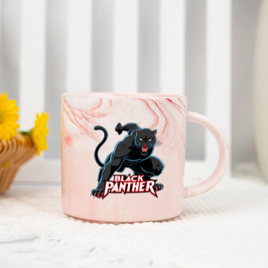 Black Panther. Marble Mugs