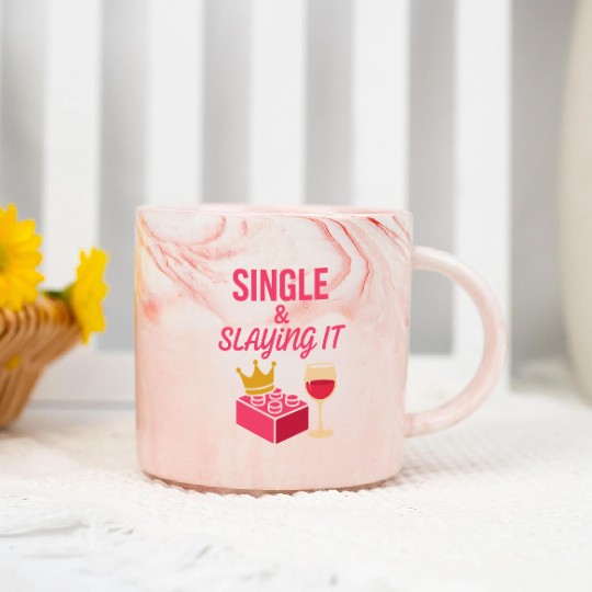 Single Mom Life Chaos Coordinator Wine Coffee Marble Mugs