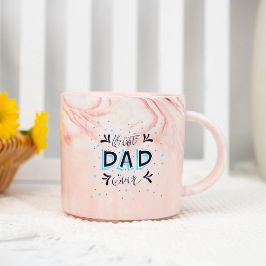 Best Dad Ever - Cute and Decorative Father Design Marble Mugs