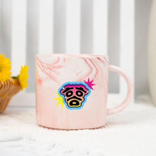 “Hahaha” in Korean Hangul – Funny Pop Art Laugh Marble Mugs