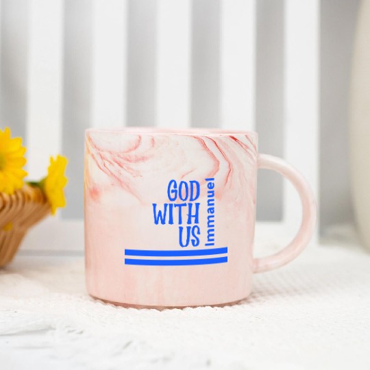 God with us Marble Mugs