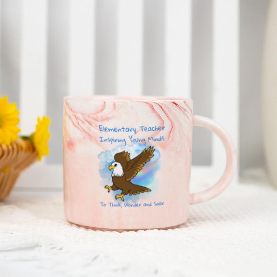 Elementary Teacher Inspiring Young Minds Marble Mugs