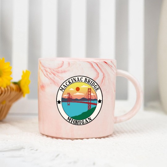 Mackinac Island Marble Mugs