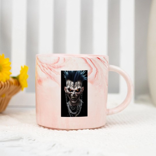 Horror Head Marble Mugs