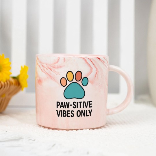 nergie Positive Pattes Heureuses Marble Mugs