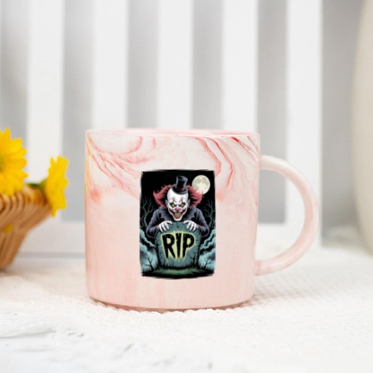 Halloween Horror Scary Thriller Trick Or Treat Marble Mugs