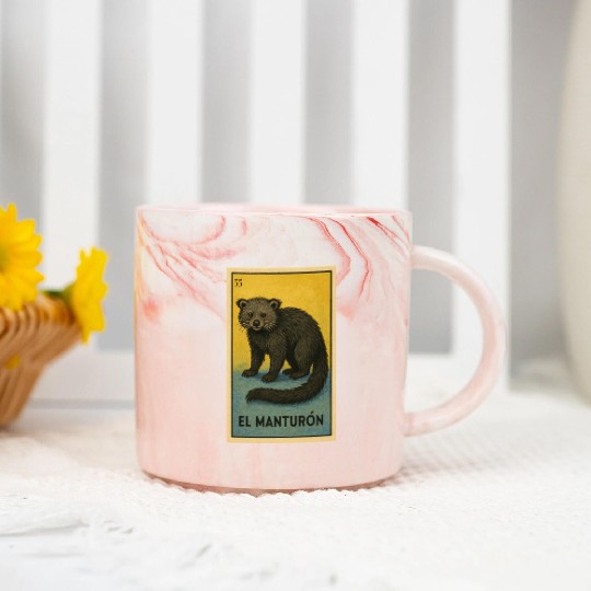 EL MANTURÓN - THE BEARCAT - LA LOTERÍA Marble Mugs