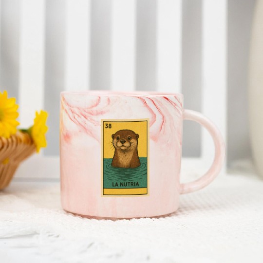 LA NUTRIA - THE OTTER - LA LOTERÍA Marble Mugs