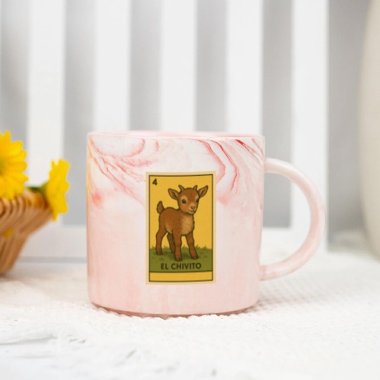 EL CHIVITO - THE BABY GOAT - LA LOTERÍA Marble Mugs